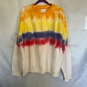 Urban Outfitters Tie Dye Cotton Crewneck Sweatshirt
